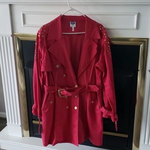 Diane Gilman vintage 3/4 length studded jacket
